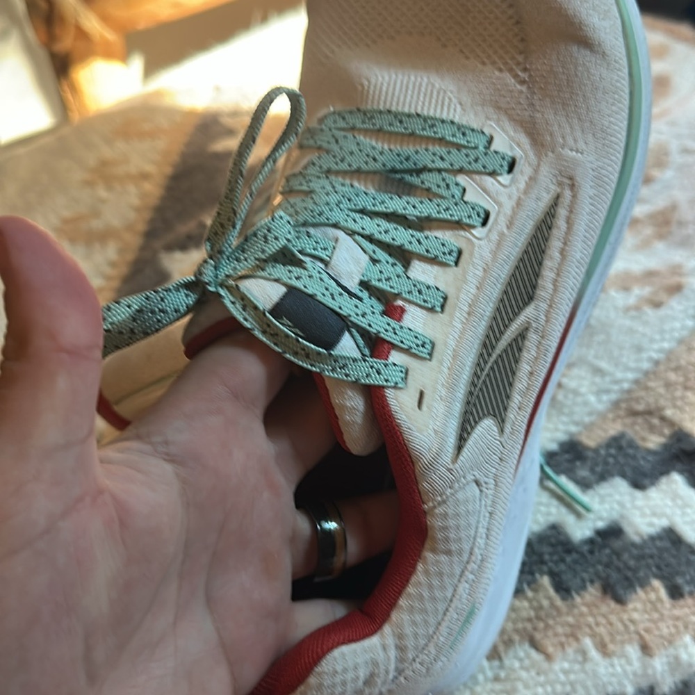 Altra Women's Escalante 3 Running Shoes in White, Teal & Pink - Picture 3 of 6